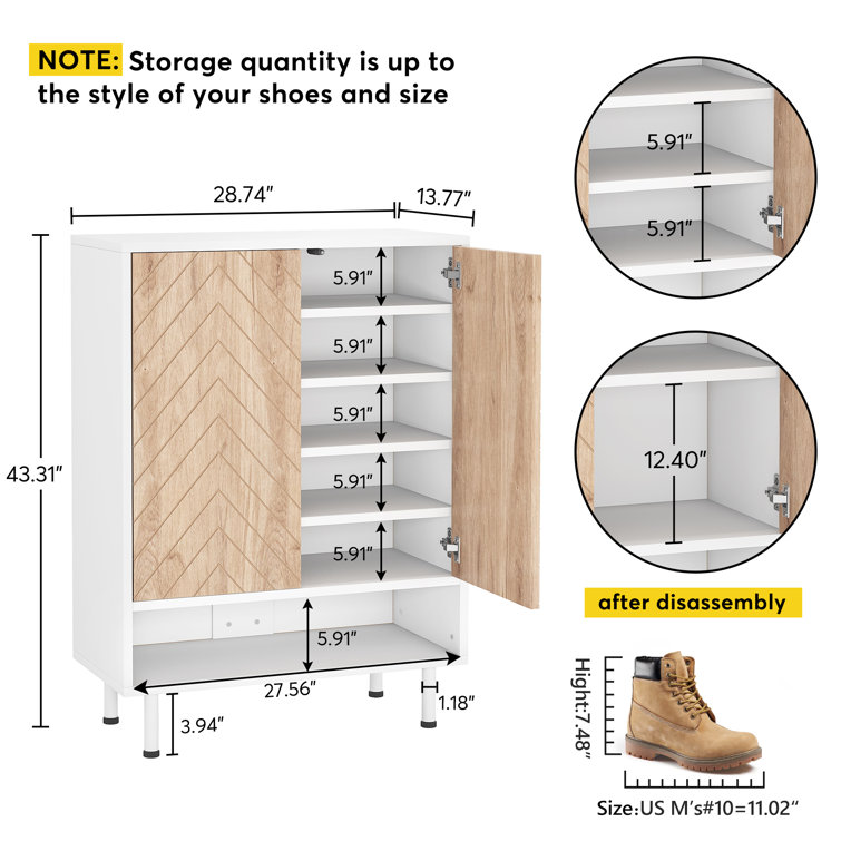 Shoe and boot online cabinet